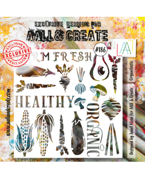 Aall and Create Stencil 6x6 Inch Organitastic (AALL-PC-186) (DISCONTINUED)