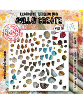 Aall and Create Stencil 6x6 Inch Shards (AALL-PC-191) (DISCONTINUED)