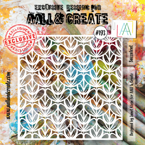 Aall and Create Stencil 6x6 Inch Succulent (AALL-PC-193) (DISCONTINUED) Aall and Create Stencil 6x6 Inch Succulent (AALL-PC-193) (DISCONTINUED)