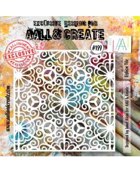Aall and Create Stencil 6x6 Inch Lisbon Tile (AALL-PC-199) (DISCONTINUED)