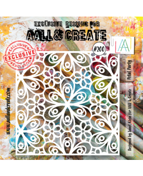Aall and Create Stencil 6x6 Inch Petal Party (AALL-PC-200) (DISCONTINUED)