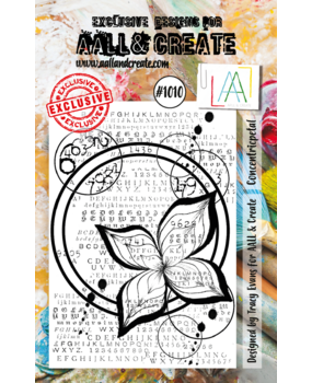 Aall and Create Stamp Set A7 Concentricpetal (AALL-TP-1010) (DISCONTINUED)