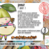 Aall and Create Stamp Set A7 Pear (AALL-TP-1026) (OUTLET)