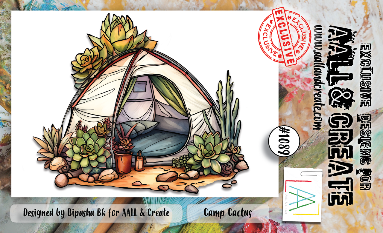 Aall and Create Stamp Set A6 Camp Cactus (AALL-TP-1089) (DISCONTINUED)
