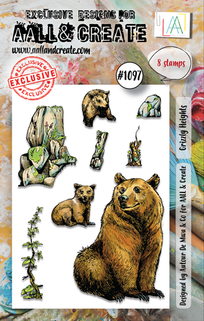Aall and Create Stamp Set A7 Grizzly Heights (AALL-TP-1097) (DISCONTINUED) Aall and Create Stamp Set A7 Grizzly Heights (AALL-TP-1097) (DISCONTINUED)