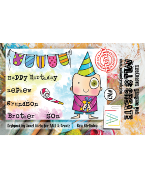 Aall and Create Stamp Set A7 Boy Birthday (AALL-TP-962) (DISCONTINUED)