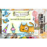 Aall and Create Stamp Set A7 Purrfect Birthday (AALL-TP-966) (DISCONTINUED)