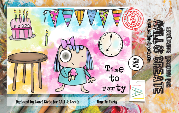 Aall and Create Stamp Set A7 Time To Party (AALL-TP-967) (DISCONTINUED)
