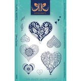 Katkin Krafts Floral Hearts Clear Stamp Set (KK0036) (OUTLET)