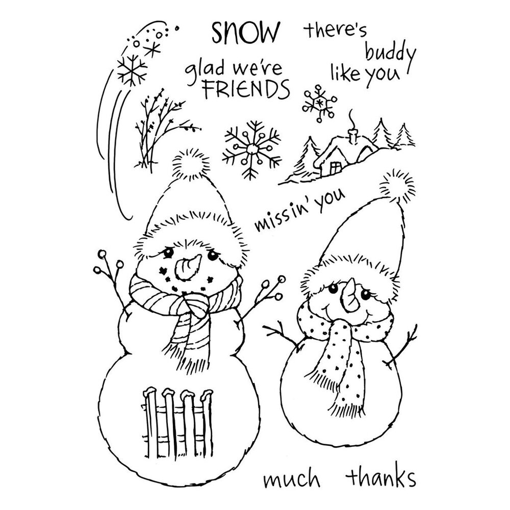 Stampendous FransFormer Snowy Friends Clear Stamp Set (STP-218) (OUTLET) Stampendous FransFormer Snowy Friends Clear Stamp Set (STP-218) (OUTLET)