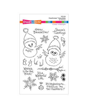 Stampendous FransFormer Snow Birds Clear Stamp Set (STP-219) (OUTLET)