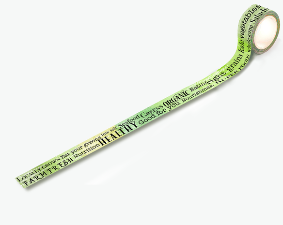 Aall and Create Washi Tape 20mm 10m Eat Your Greens (AALL-MT-085) (DISCONTINUED) Aall and Create Washi Tape 20mm 10m Eat Your Greens (AALL-MT-085) (DISCONTINUED)