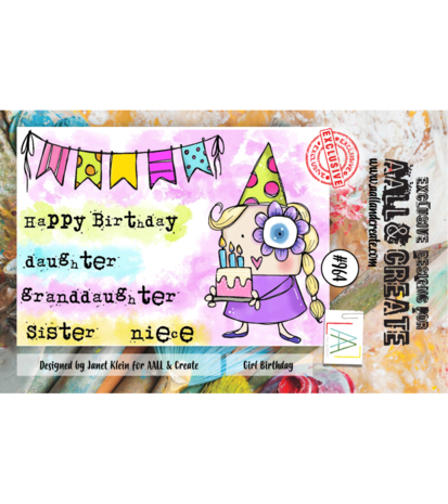 Aall and Create Stamp Set A7 Girl Birthday (AALL-TP-964) (DISCONTINUED)