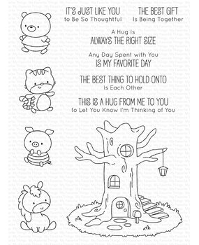 My Favorite Things Treehouse Hugs Clear Stamps (JB-017)