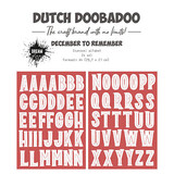 Dutch Doobadoo Dream Plan Do December to Remember A4 Die Cut Sheet Alphabet (2pcs) (474.007.020) (DISCONTINUED)