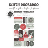 Dutch Doobadoo Dream Plan Do December to Remember A4 Die Cut Sheet Texts (474.007.021) (DISCONTINUED)