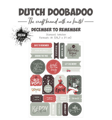 Dutch Doobadoo Dream Plan Do December to Remember A4 Die Cut Sheet Texts (474.007.021) (OUTLET) Dutch Doobadoo Dream Plan Do December to Remember A4 Die Cut Sheet Texts (474.007.021) (OUTLET)