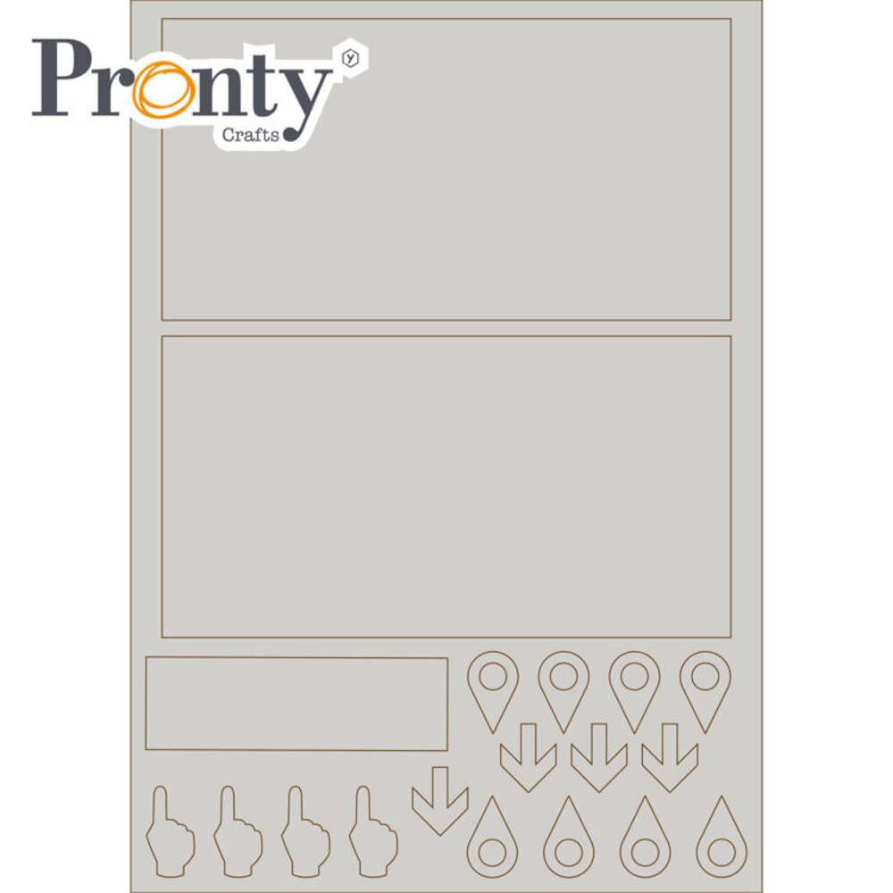 Pronty Crafts Grey Chipboard A4 Natasja's Design Album (492.001.050) (OUTLET) Pronty Crafts Grey Chipboard A4 Natasja's Design Album (492.001.050) (OUTLET)