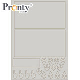 Pronty Crafts Grey Chipboard A4 Natasja's Design Album (492.001.050) (DISCONTINUED)