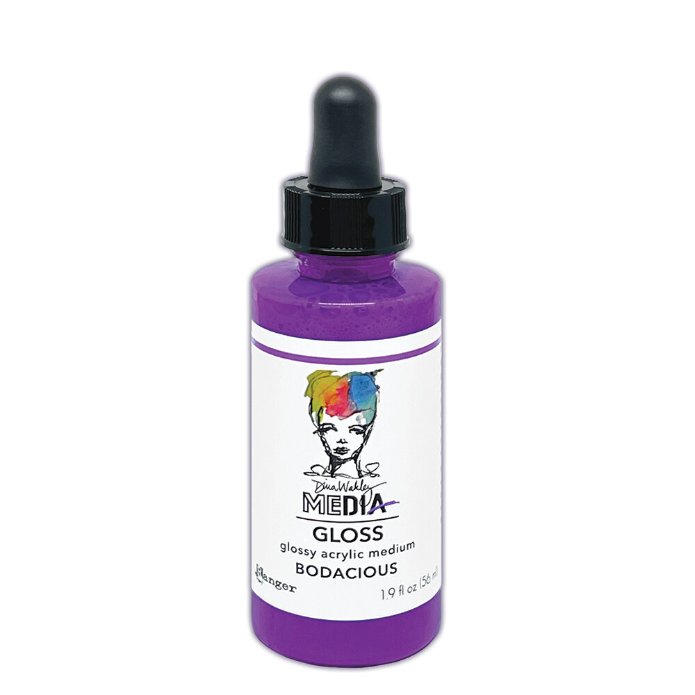Ranger Dina Wakley MEdia Gloss Dropper Style Bodacious 1.9 fl oz (MDO82897) Ranger Dina Wakley MEdia Gloss Dropper Style Bodacious 1.9 fl oz (MDO82897)