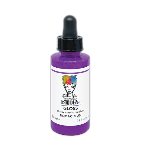 Ranger Dina Wakley MEdia Gloss Dropper Style Bodacious 1.9 fl oz (MDO82897) Ranger Dina Wakley MEdia Gloss Dropper Style Bodacious 1.9 fl oz (MDO82897)