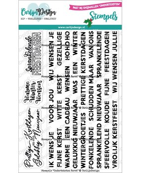 CarlijnDesign Stempels Onderteksten Kerst (CDST-0111) (DISCONTINUED)