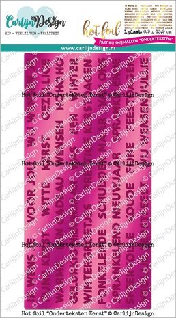 CarlijnDesign Hot Foil Onderteksten Kerst (CDHF-0041) (DISCONTINUED) CarlijnDesign Hot Foil Onderteksten Kerst (CDHF-0041) (DISCONTINUED)