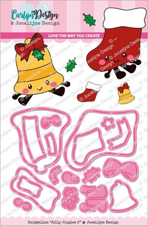 CarlijnDesign Snijmallen Jolly Jingles 2 (CDJD-0042) (DISCONTINUED) CarlijnDesign Snijmallen Jolly Jingles 2 (CDJD-0042) (DISCONTINUED)