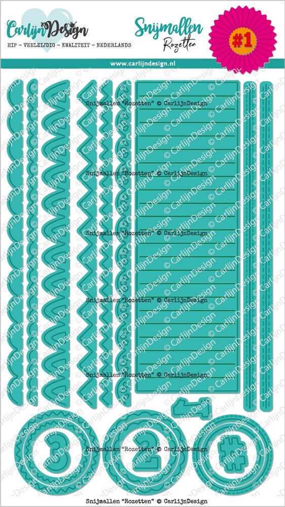 CarlijnDesign Snijmallen Rozetten (CDSN-0238)