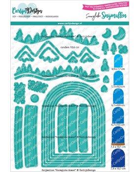CarlijnDesign Snijmallen Snowglobe Domes (CDSN-0237) (DISCONTINUED)