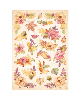 Stamperia A4 Rice Paper Woodland Flowers (6pcs) (DFSA4816) (DISCONTINUED)