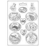 Stamperia Woodland Soft Mould A4 Oval Plates (K3PTA4568) (DISCONTINUED)