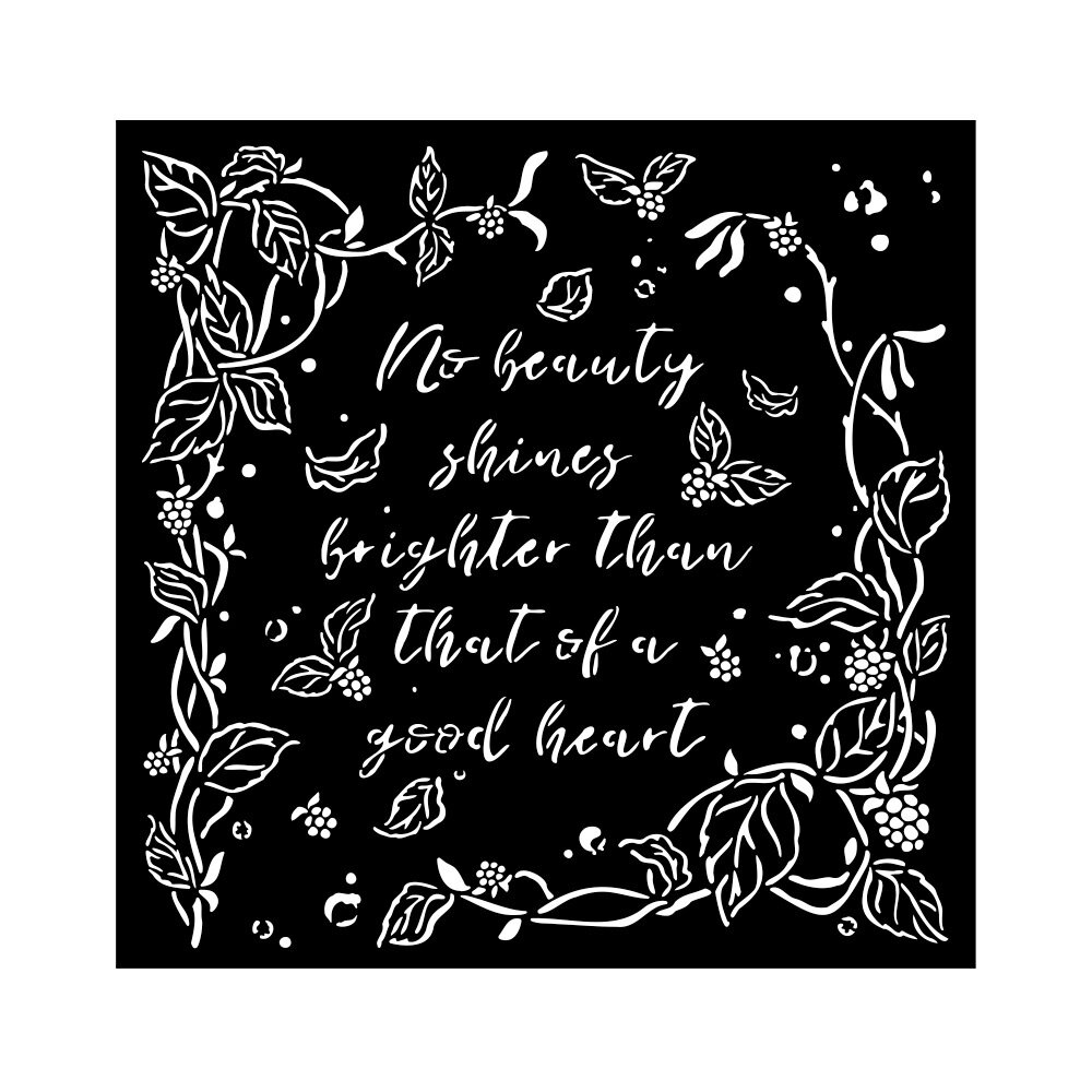 Stamperia Woodland Thick Stencil 18x18cm Frame with Leaves (KSTDQ91) (DISCONTINUED) Stamperia Woodland Thick Stencil 18x18cm Frame with Leaves (KSTDQ91) (DISCONTINUED)