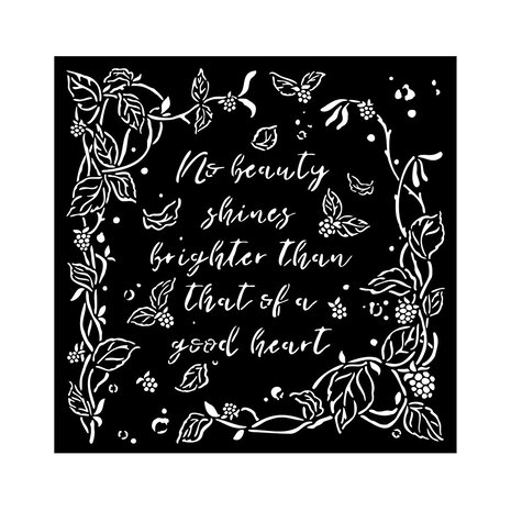 Stamperia Woodland Thick Stencil 18x18cm Frame with Leaves (KSTDQ91) (DISCONTINUED) Stamperia Woodland Thick Stencil 18x18cm Frame with Leaves (KSTDQ91) (DISCONTINUED)