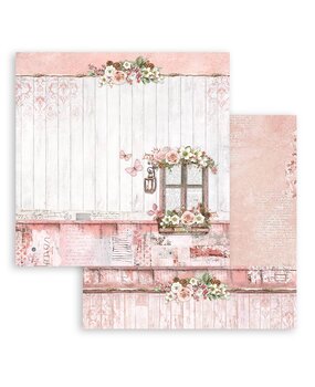 Stamperia Roseland Window 12x12 Inch Paper Sheets (10pcs) (SBB935) (DISCONTINUED)