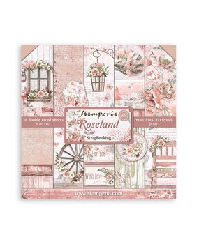 Stamperia Roseland 12x12 Inch Paper Pack (SBBL136) (DISCONTINUED)