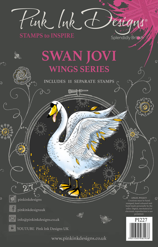 Pink Ink Designs Swan Jovi A5 Clear Stamps (PI227) (OUTLET) Pink Ink Designs Swan Jovi A5 Clear Stamps (PI227) (OUTLET)