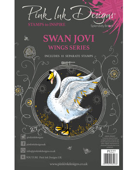 Pink Ink Designs Swan Jovi A5 Clear Stamps (PI227) (OUTLET)