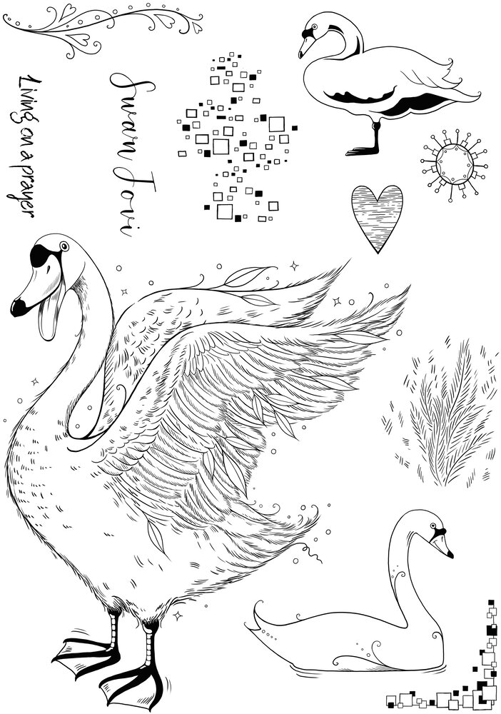 Pink Ink Designs Swan Jovi A5 Clear Stamps (PI227) (OUTLET) Pink Ink Designs Swan Jovi A5 Clear Stamps (PI227) (OUTLET)
