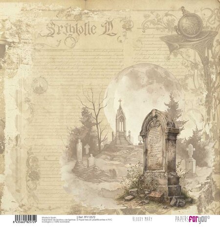 Papers For You Bloody Mary Canvas Scrap Pack (8pcs) (PFY-12567) (DISCONTINUED) Papers For You Bloody Mary Canvas Scrap Pack (8pcs) (PFY-12567) (DISCONTINUED)