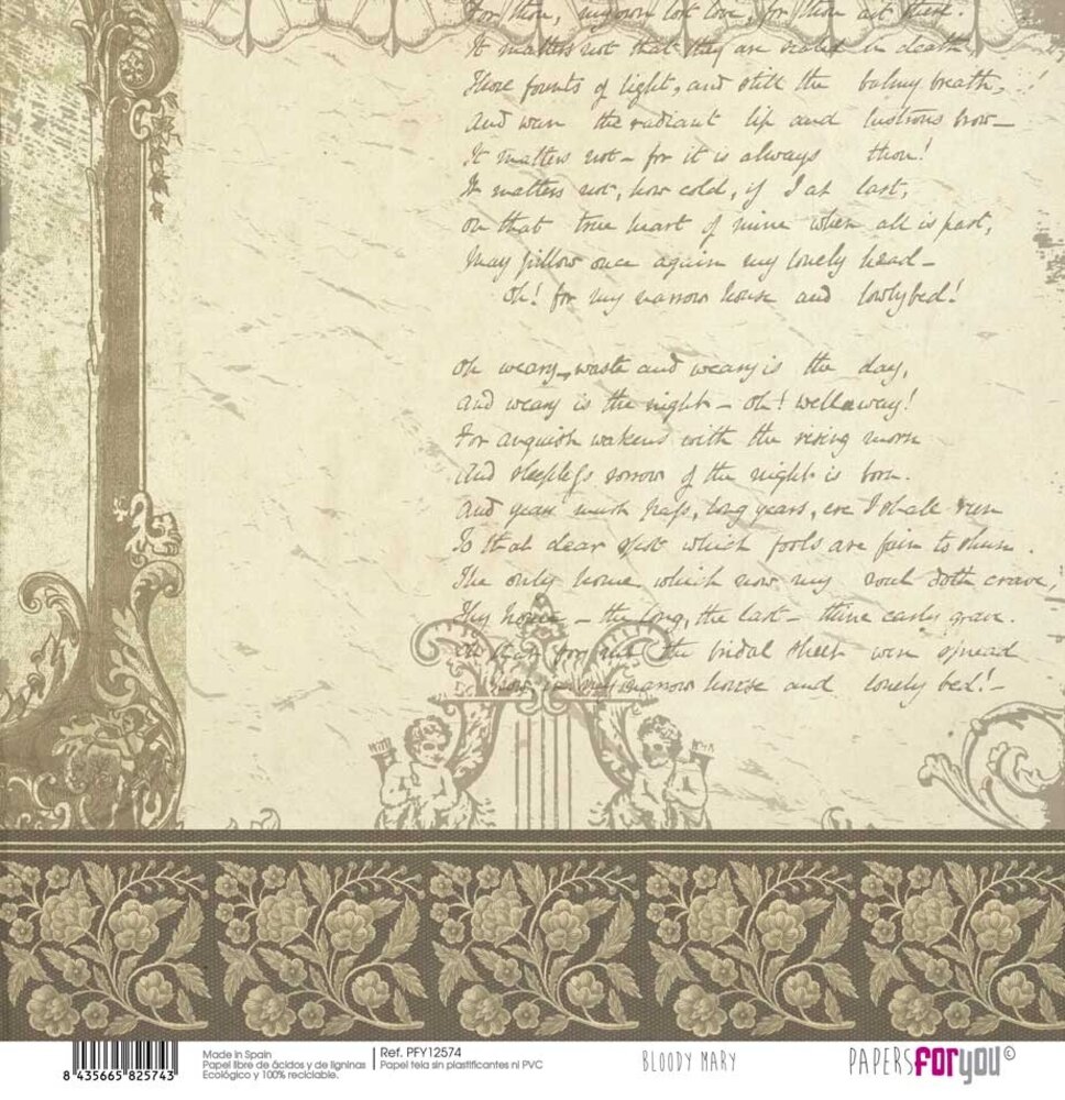 Papers For You Bloody Mary Canvas Scrap Pack (8pcs) (PFY-12567) (DISCONTINUED) Papers For You Bloody Mary Canvas Scrap Pack (8pcs) (PFY-12567) (DISCONTINUED)