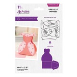 Gemini 3D Boxes Dimensionals Die & Stencil Dress to Impress (CC-DCE-MD-STEN-DTI) (DISCONTINUED)