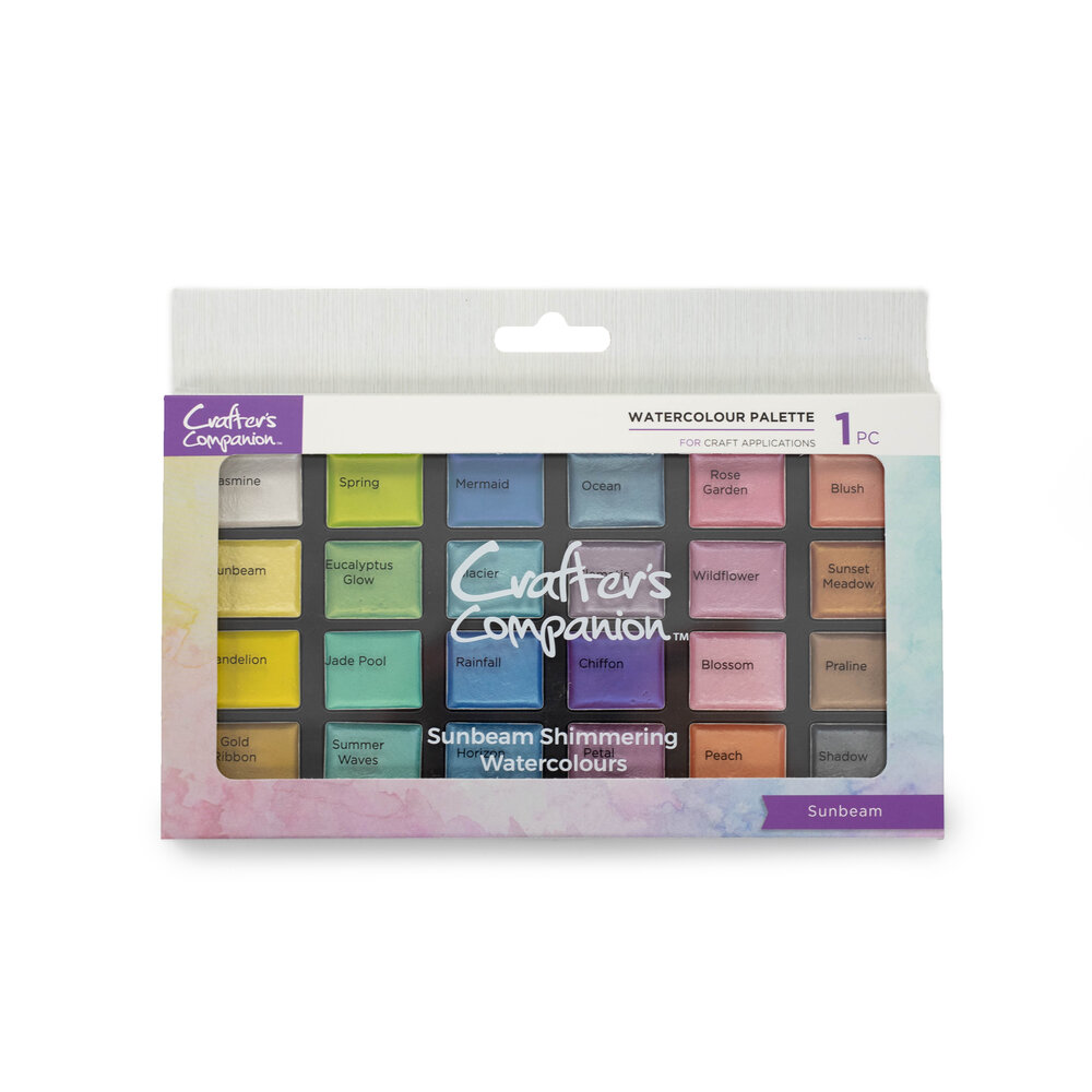 Crafter's Companion Shimmer Watercolour Palette Sunbeam (CC-SHWAPAL-SB) Crafter's Companion Shimmer Watercolour Palette Sunbeam (CC-SHWAPAL-SB)
