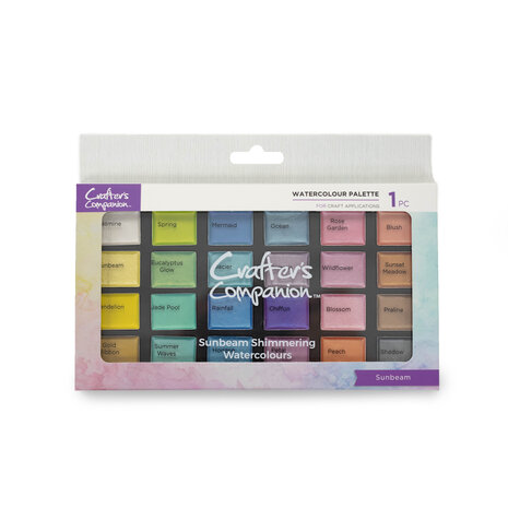 Crafter's Companion Shimmer Watercolour Palette Sunbeam (CC-SHWAPAL-SB) Crafter's Companion Shimmer Watercolour Palette Sunbeam (CC-SHWAPAL-SB)