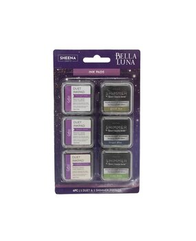 Crafter's Companion Bella Luna Inkpad Set Duet & Shimmer (6pcs) (SD-BL-INKSET) (OUTLET)