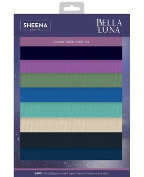 Crafter's Companion Bella Luna A4 Luxury Linen Card Pack (SD-BL-LINEN-A4) (DISCONTINUED)