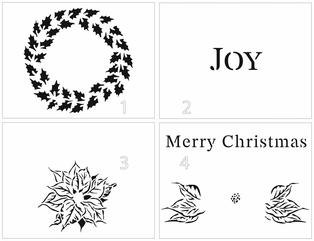 The Crafter's Workshop Holly Joy A2 Layered Stencil (TCW6054) (OUTLET)