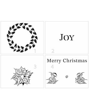 The Crafter's Workshop Holly Joy A2 Layered Stencil (TCW6054) (OUTLET)