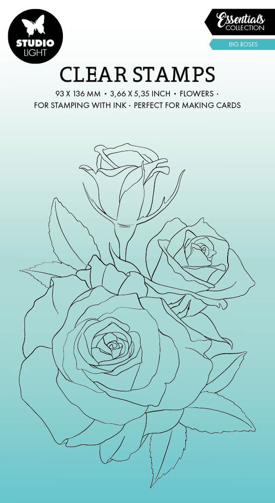 Studio Light Big Roses Essentials Clear Stamps (SL-ES-STAMP540) (OUTLET)