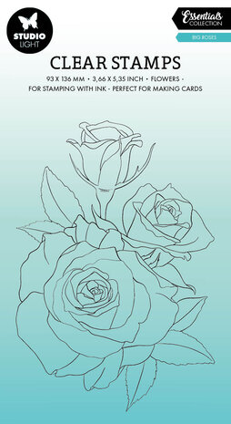 Studio Light Big Roses Essentials Clear Stamps (SL-ES-STAMP540) (OUTLET)